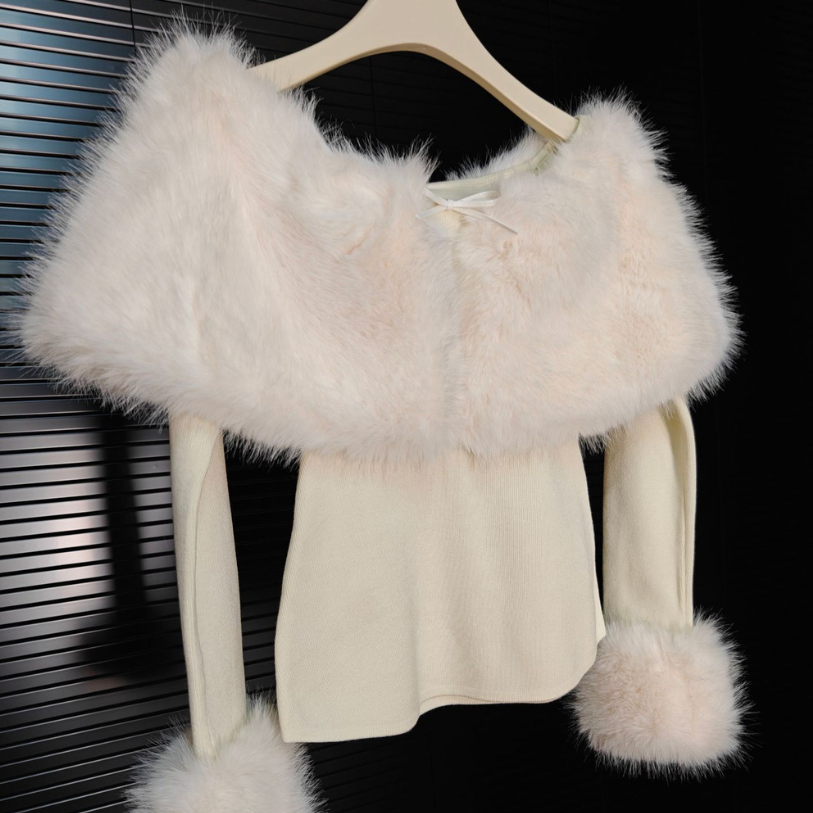 Julie Faux Fur Bow Mini Set