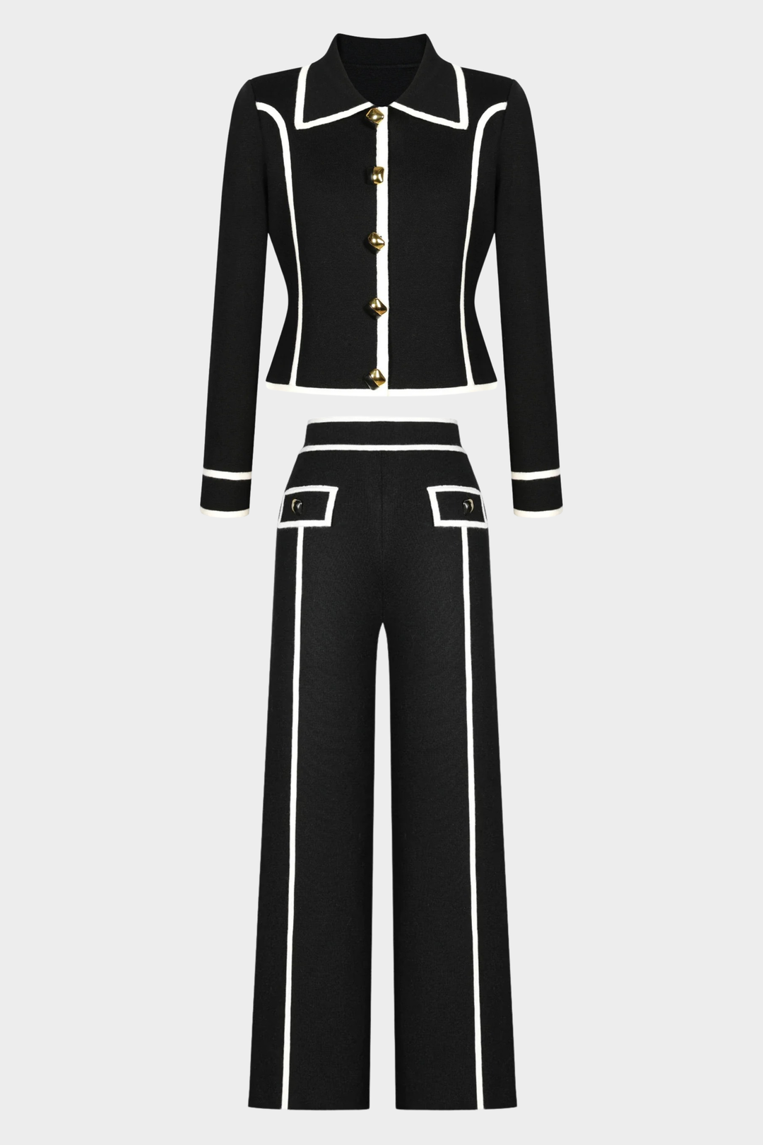 Signature luxe Line Knit Ensemble Set