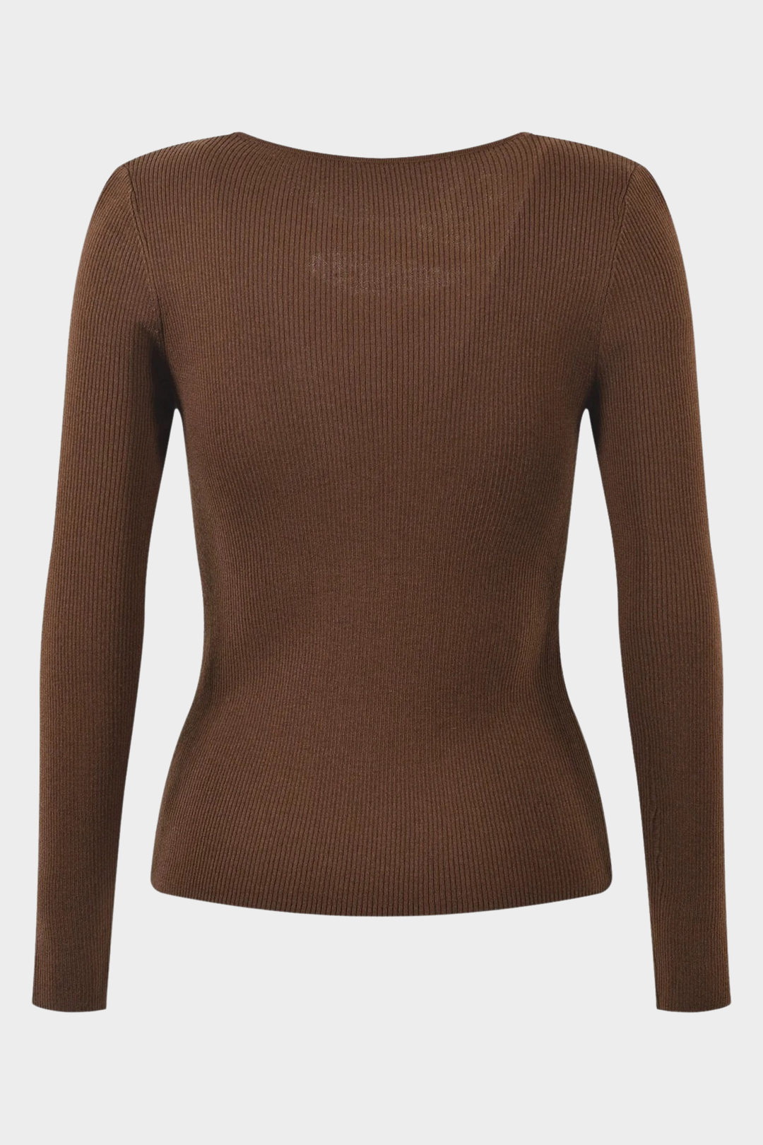 Basic Hollow Slim Wool Knit Top