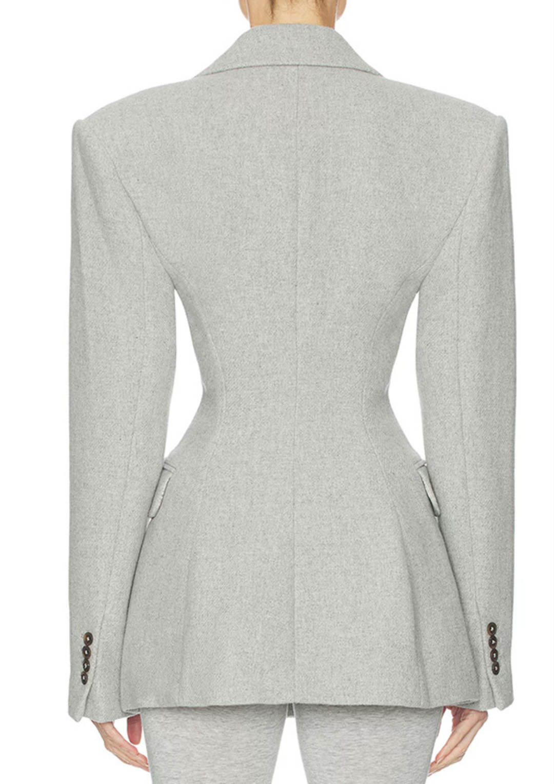Chic Sculpted Wool Blazer