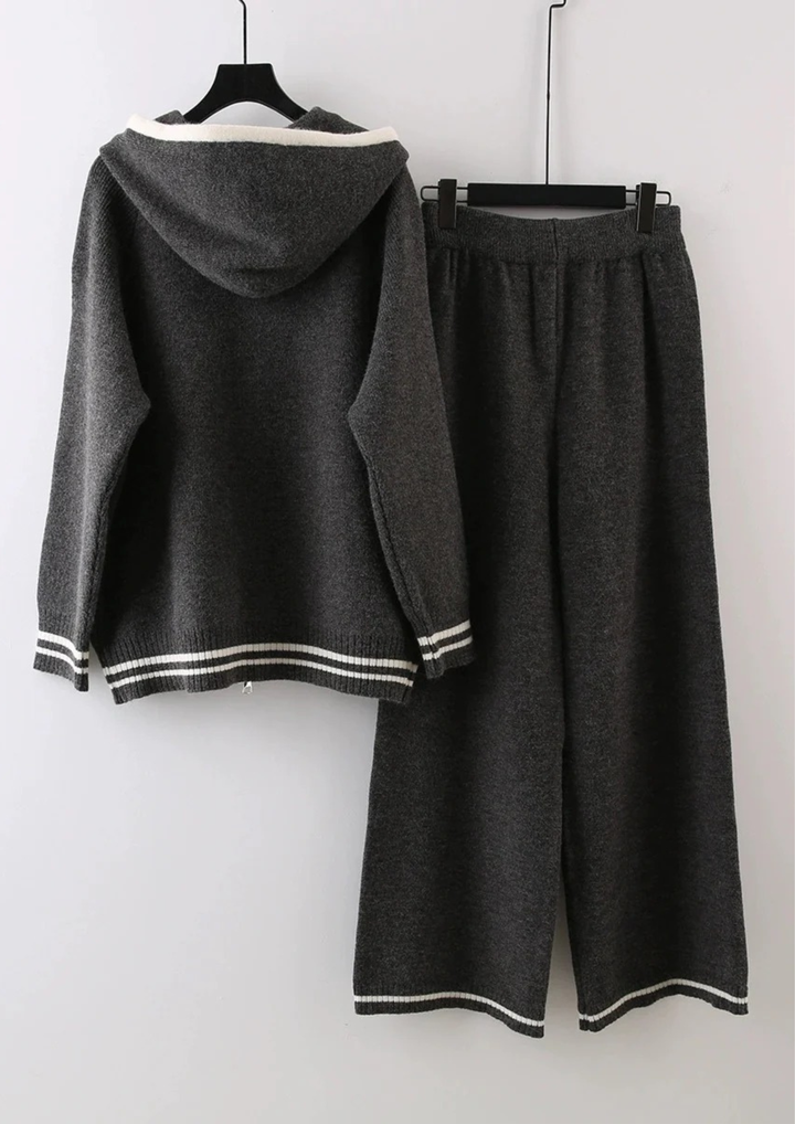 Comfy Lina Wide Leg Knit Loose Set