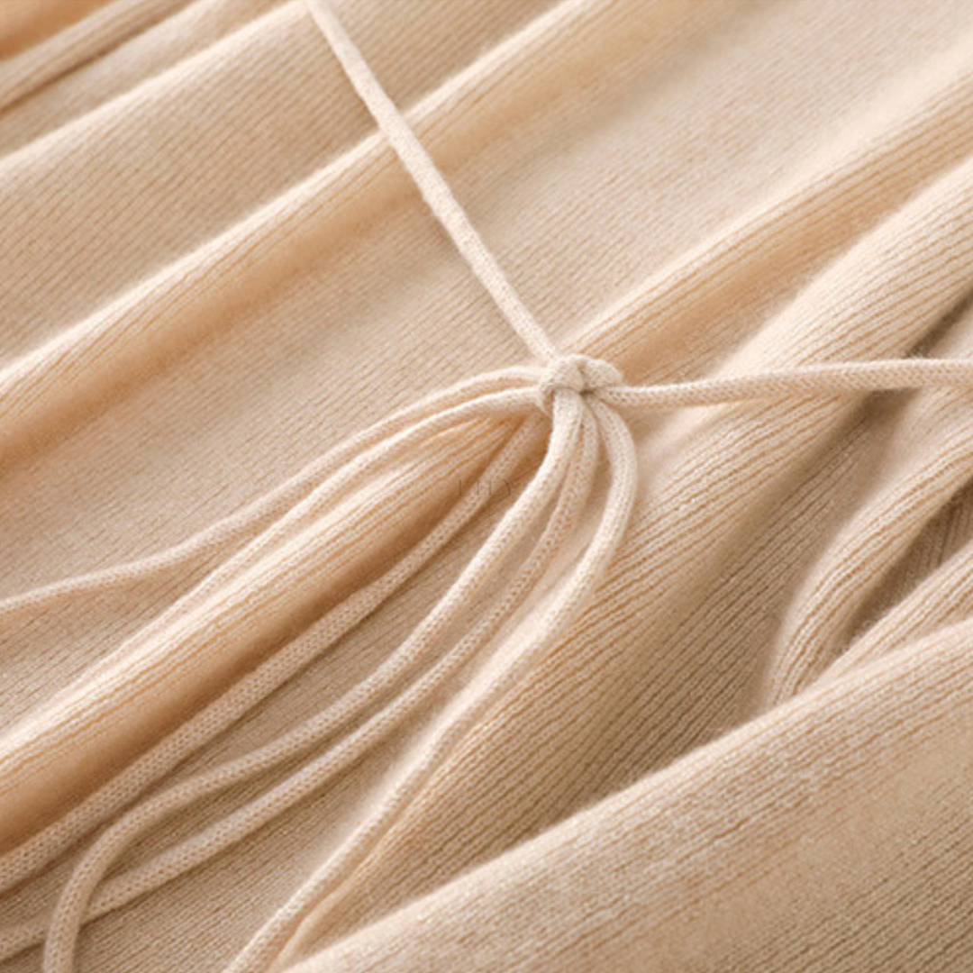 Luxe Glimmer Tie Sweater
