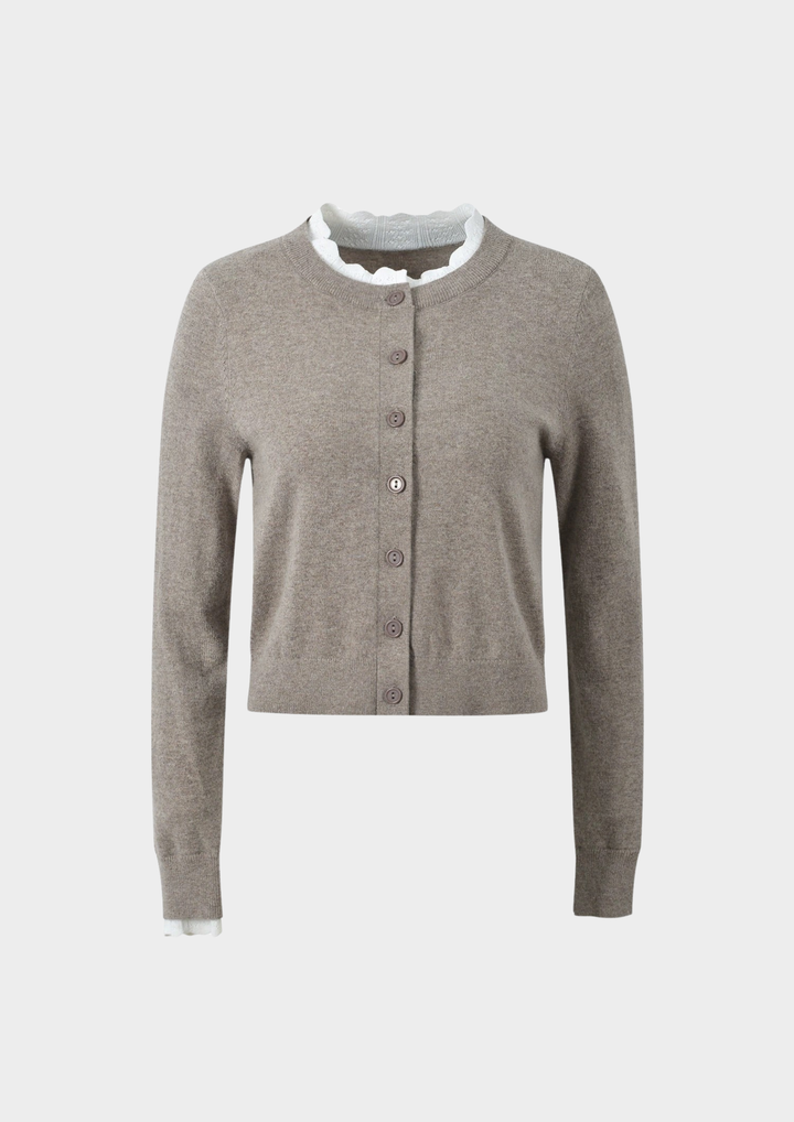 Naomi Lace Trim Knit Set