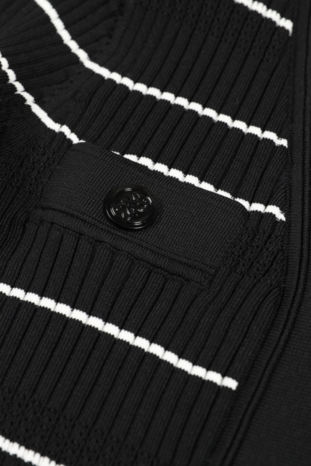 Dalia Striped Flare Knit V Neck Maxi Dress