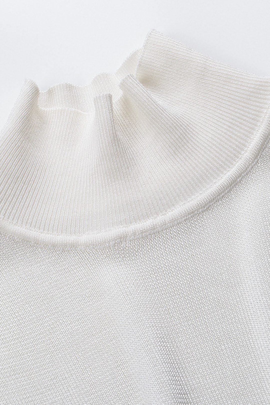 Sculpted Long Sleeve Turtleneck Wool  Maxi Dress