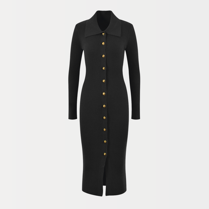 Classic Knit Essential Midi Dress