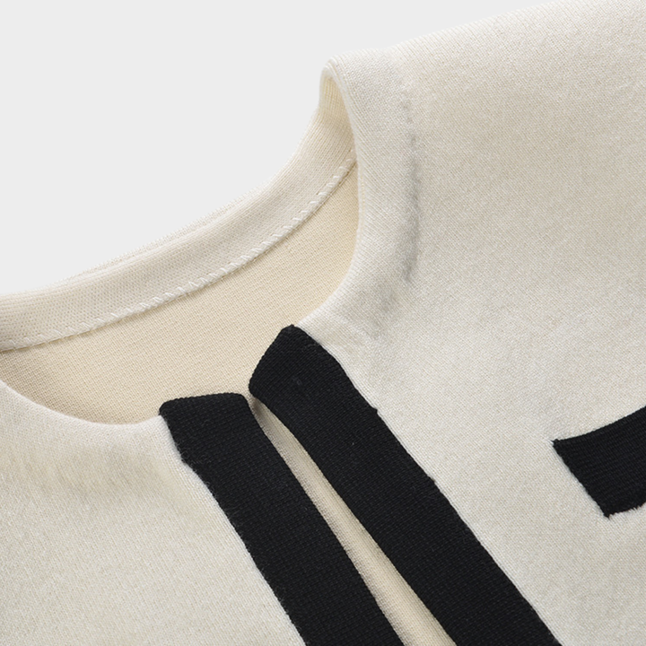 Elegant Contrast Sweater