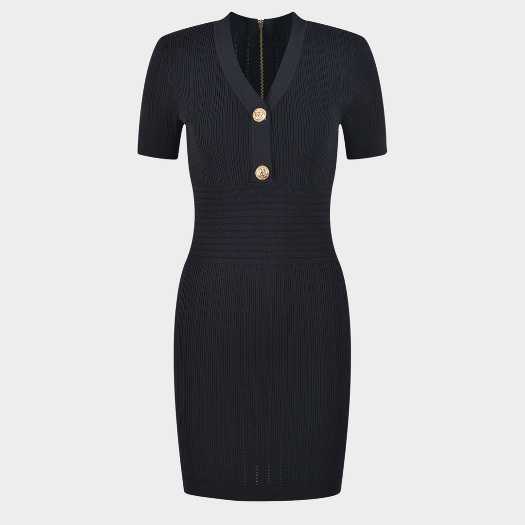 Chloe Olive Classic Mini Dress