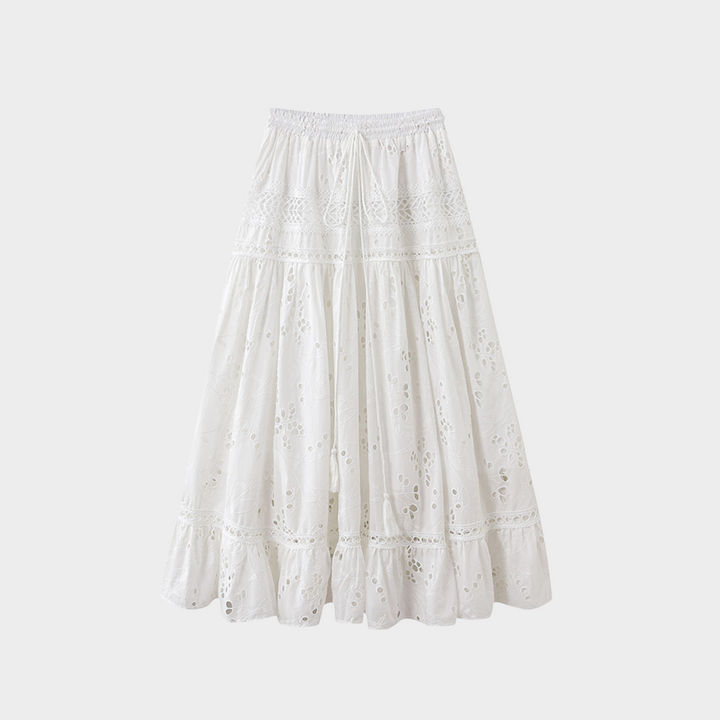 Snowy Stitch Ivory Ensemble