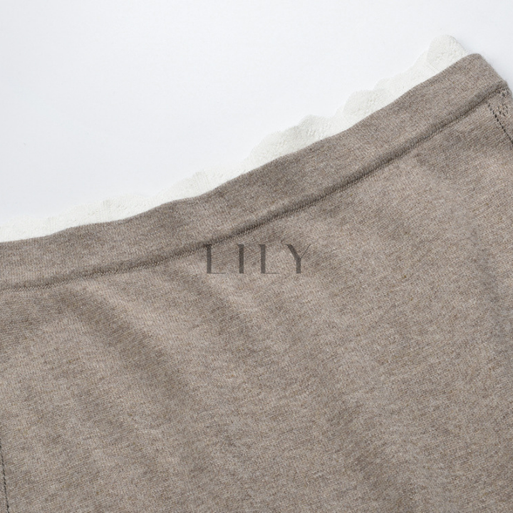 Naomi Lace Trim Knit Set