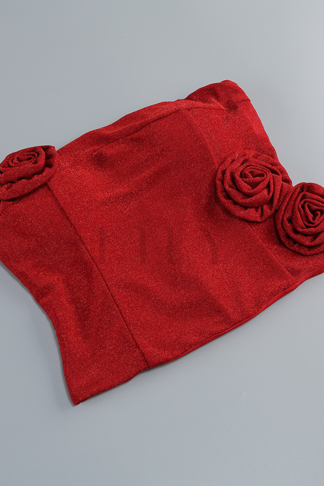 Julie Floral Sparkle Strapless  Maxi Set