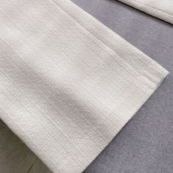 Iris Ivory Silk Tweed Pants