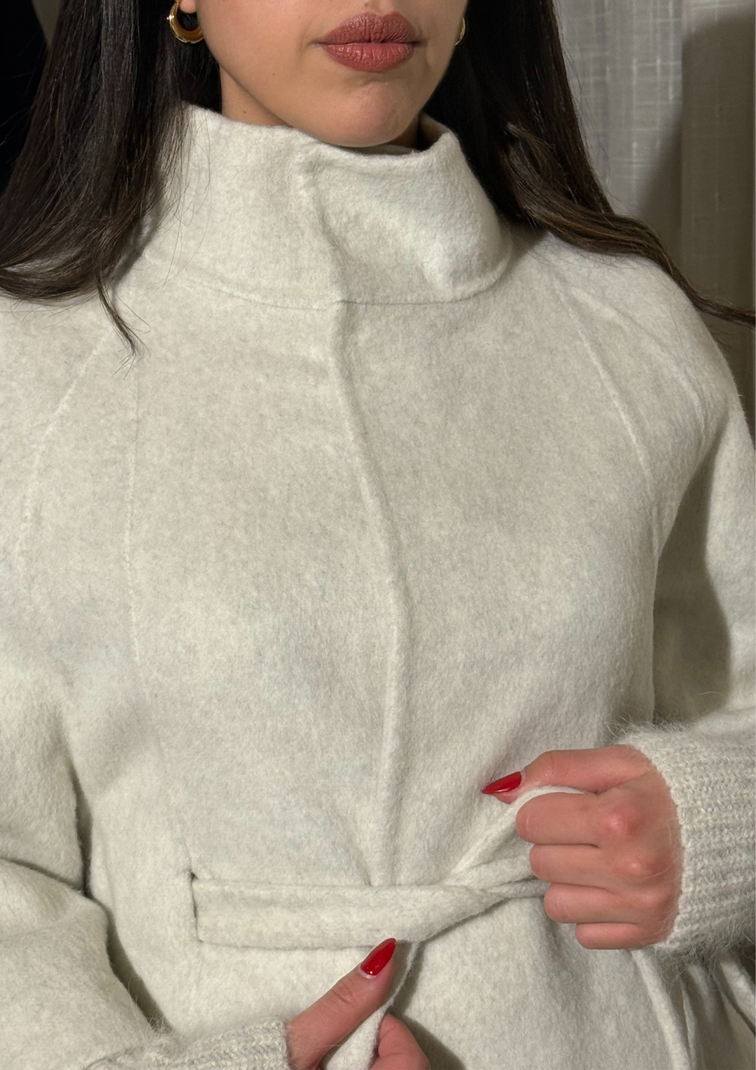 Amelia Wrap Double Sided Wool Coat