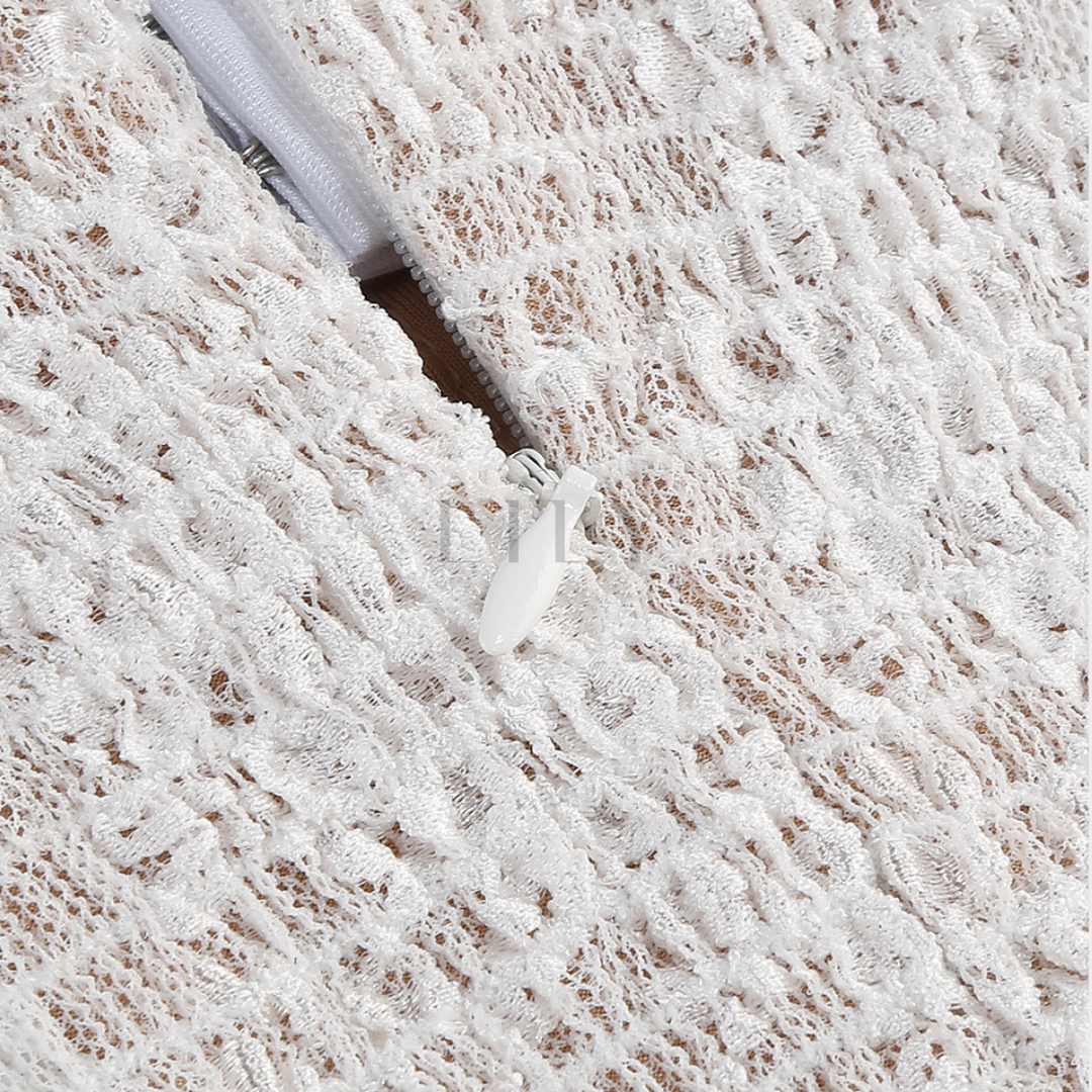 Strapless Lace Corset  Drape Mini Dress