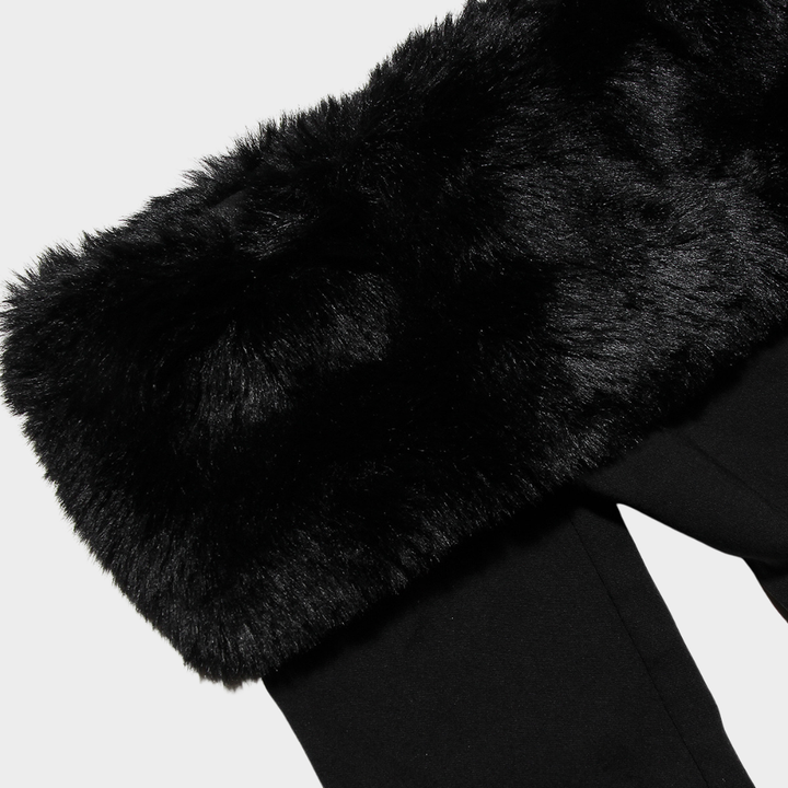 Isabella Off Shoulder Fur Mini Dress