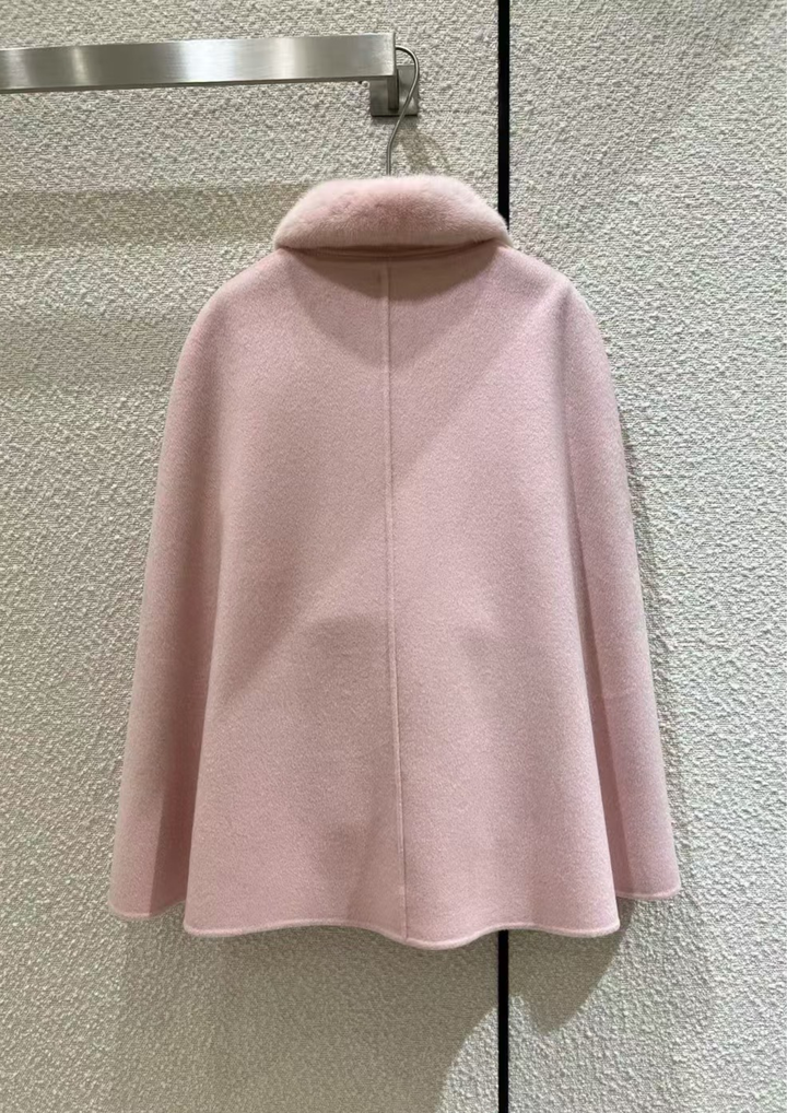 Georgina Cashmere Mink Cape & Vest Set