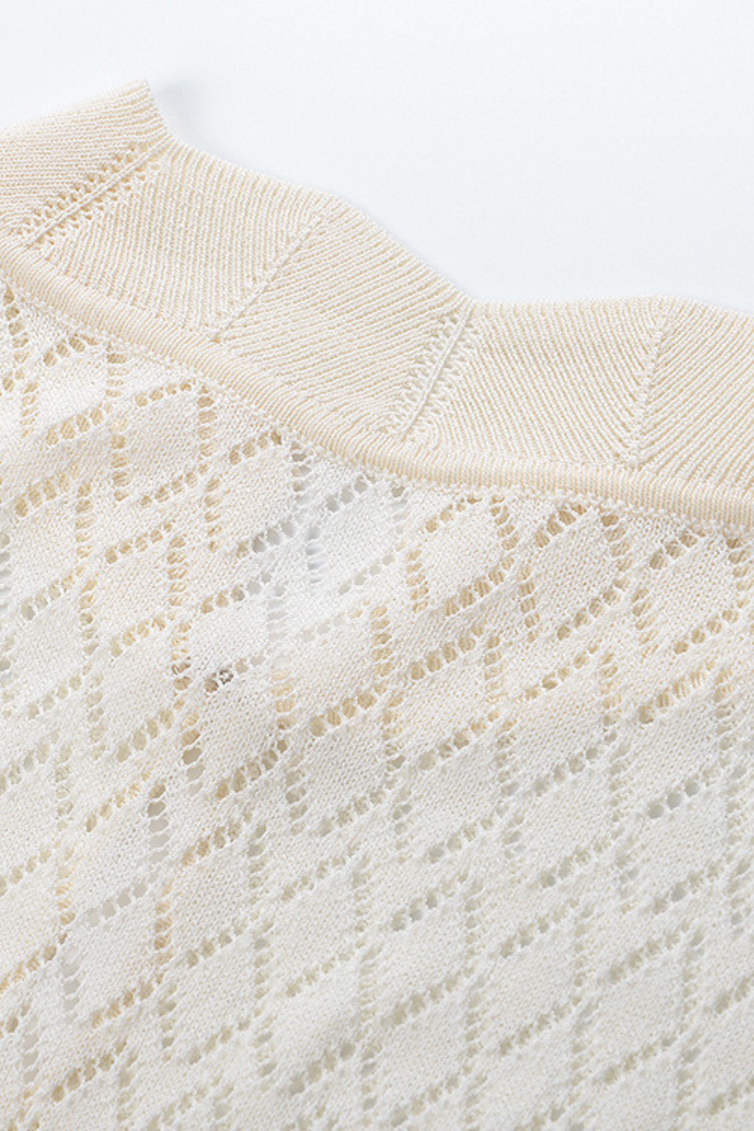 Ivory Luxe Weave Crochet Maxi Dress