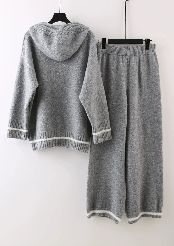 Celine Comfy Hooded Knit Set