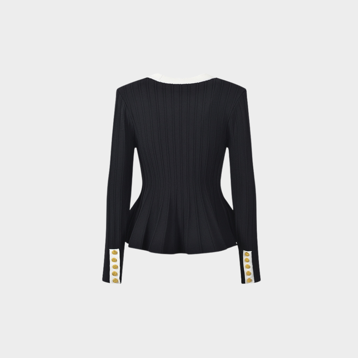Elegant Contrast Top