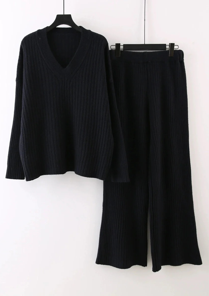 Maya Comfy Rib knit  Set