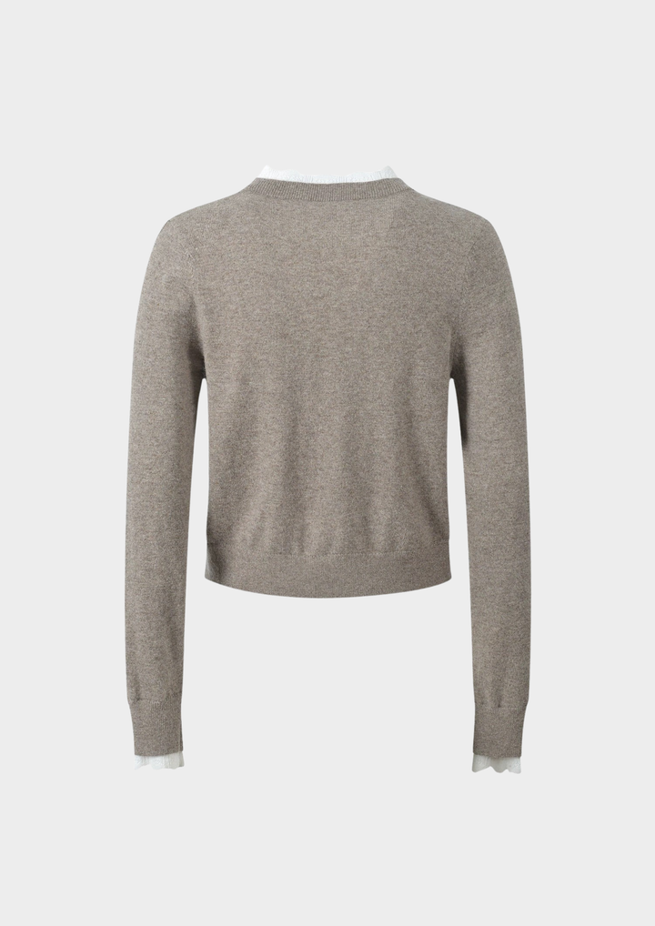 Naomi Lace Trim Knit Set