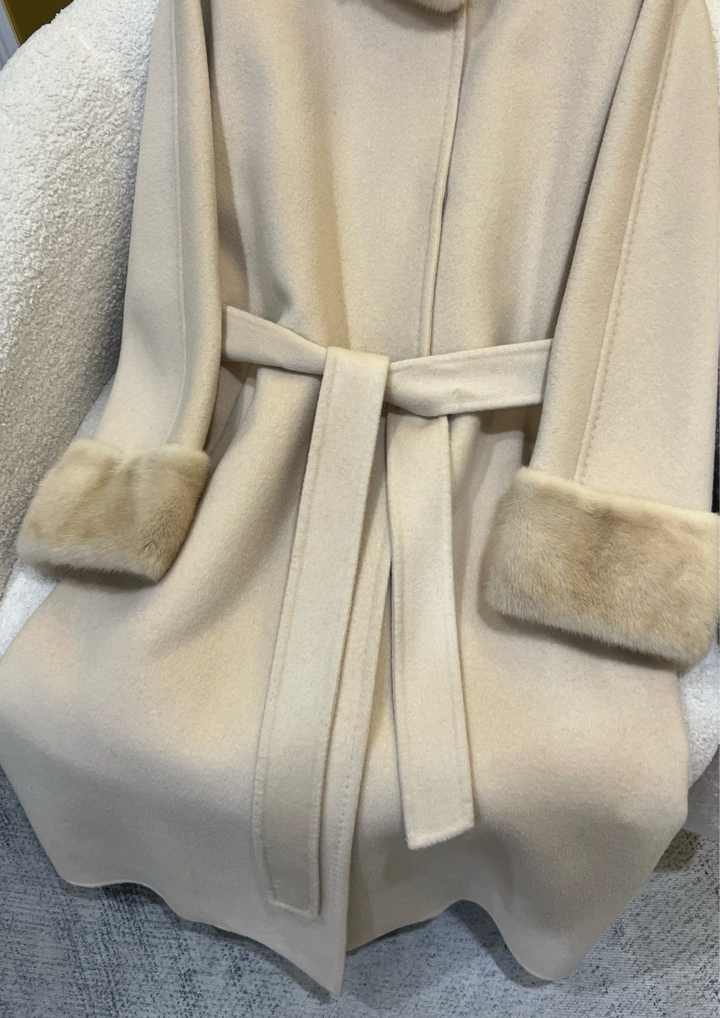 Elizabeth Cashmere Mink Fur Coat