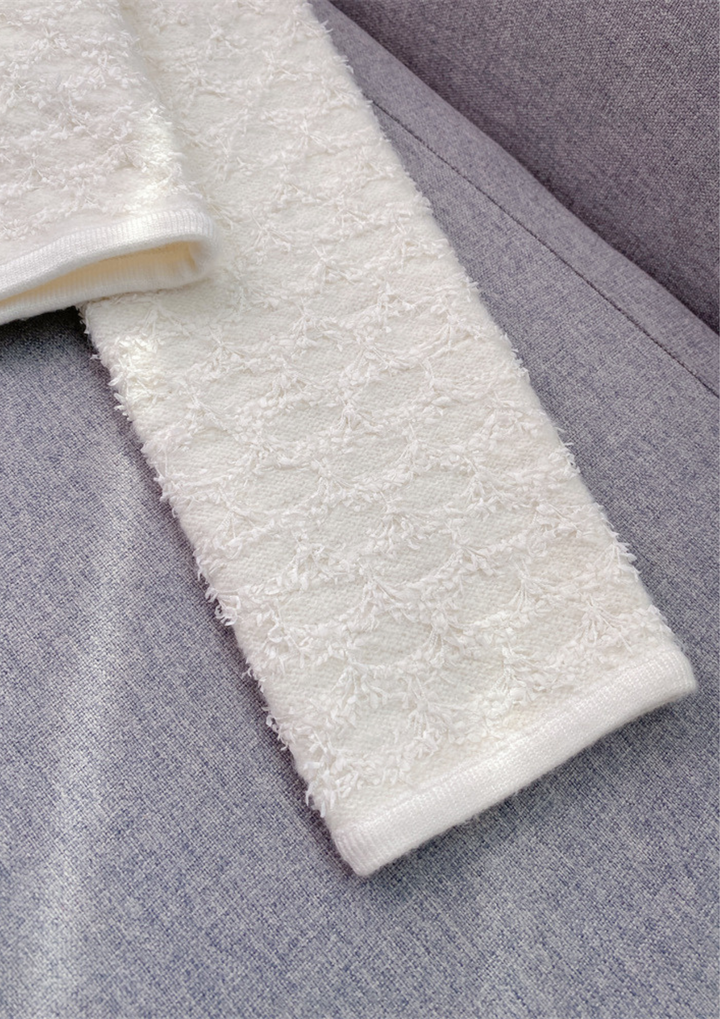 Snowbelle Feather Wool Knit Elegant Set