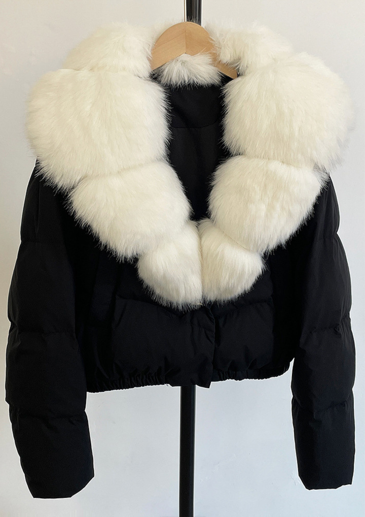 Fox Fur Collar Down Jacket