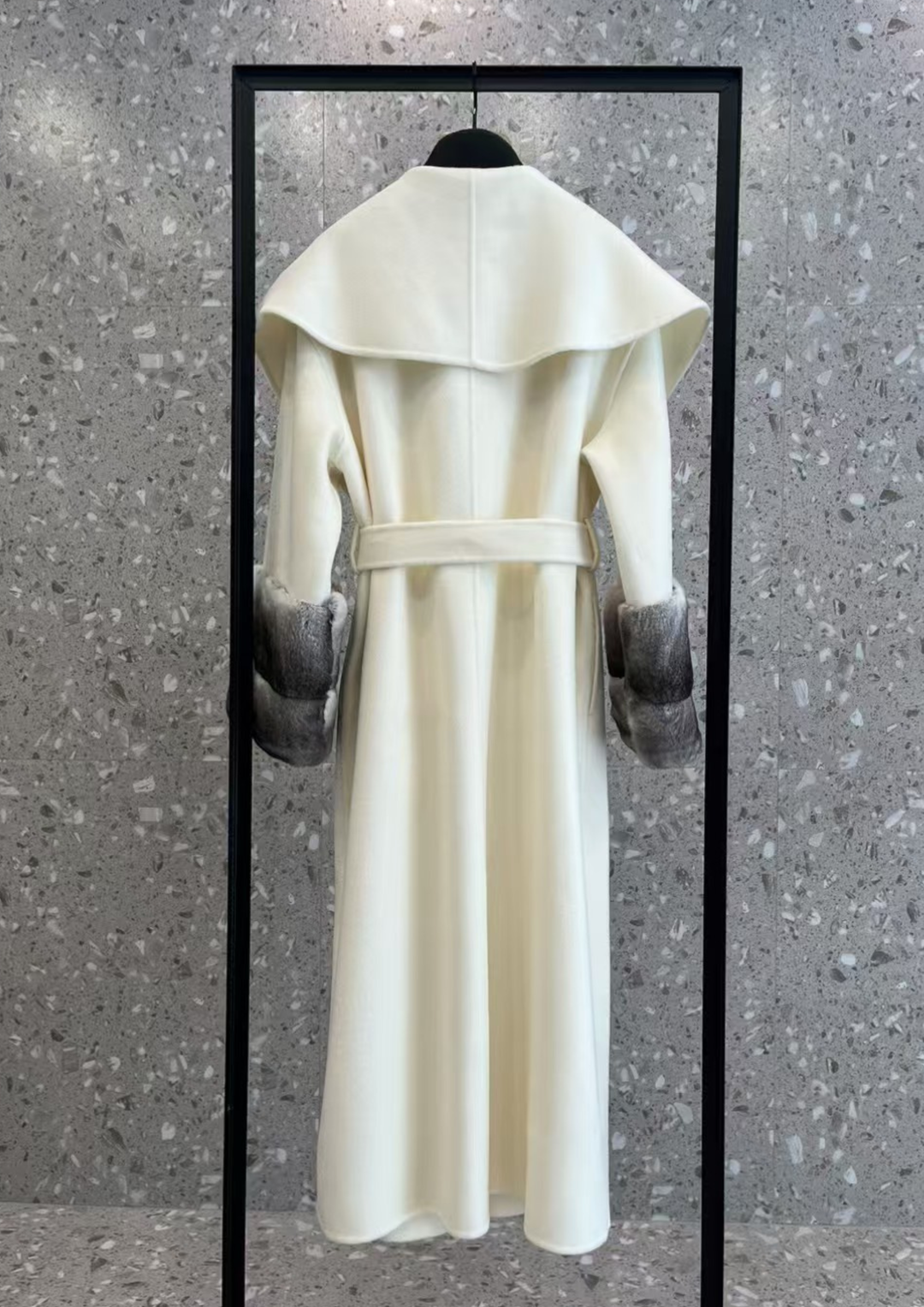 Amara Rabbit Fur Cashmere Coat