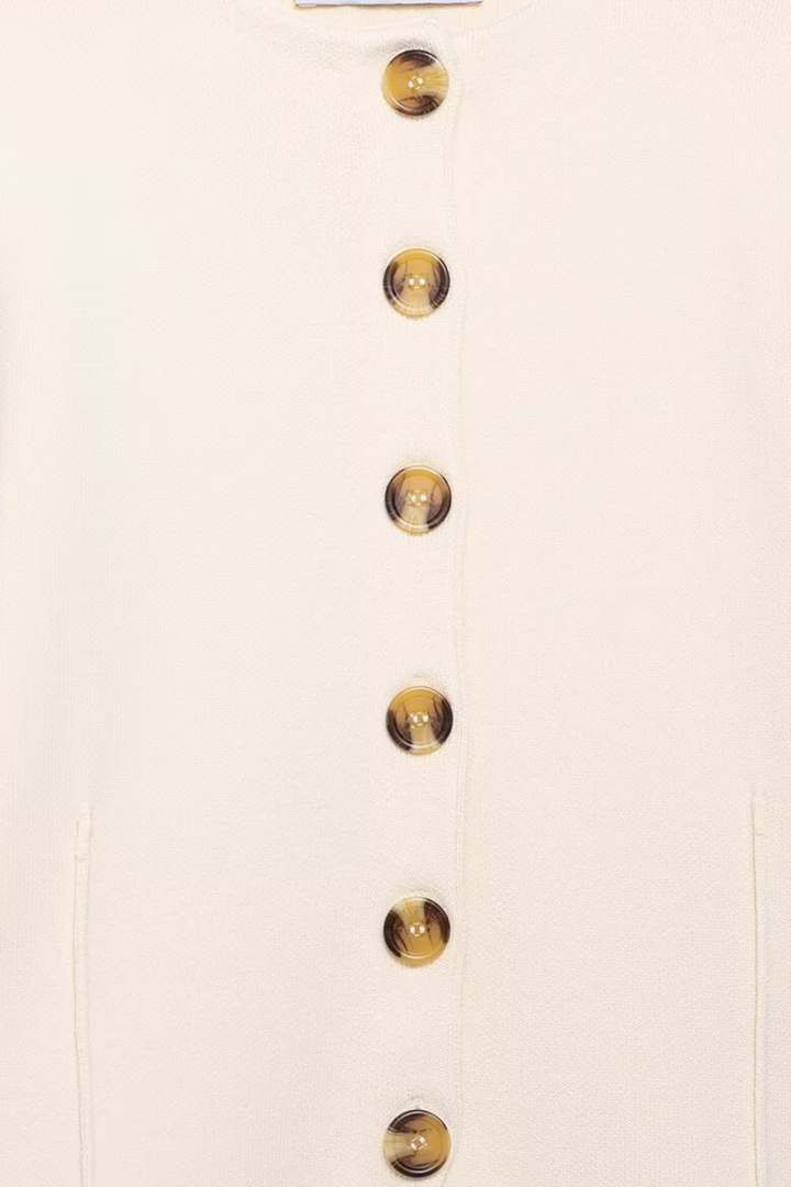 Élise Gold Button Knit Mini Set