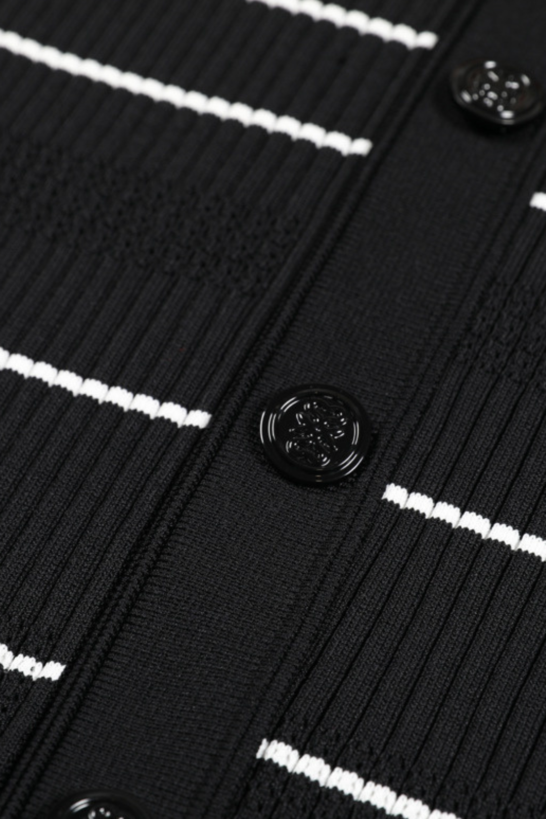 Dalia Striped Flare Knit V Neck Maxi Dress