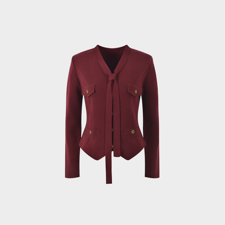 Ribbon Elegance Cardigan