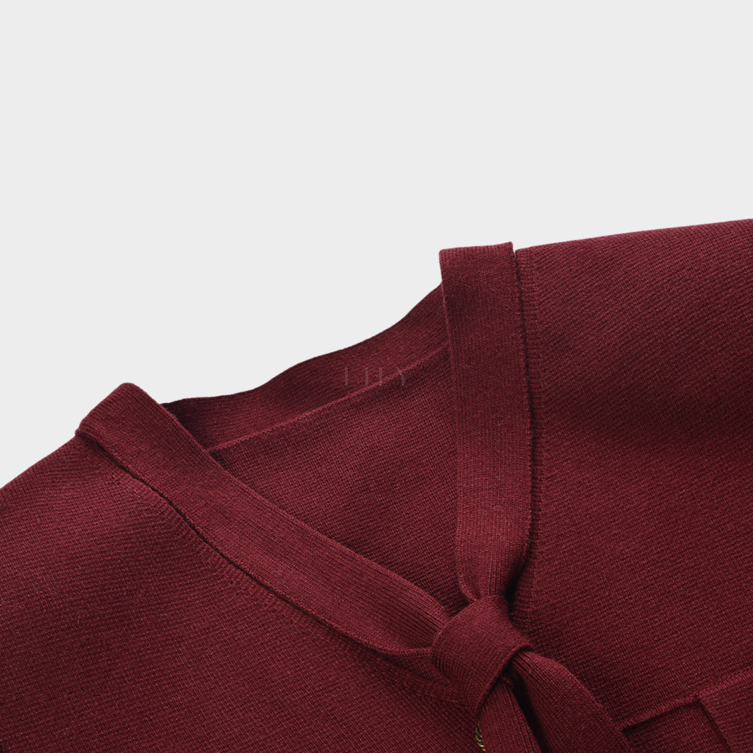 Ribbon Elegance Cardigan
