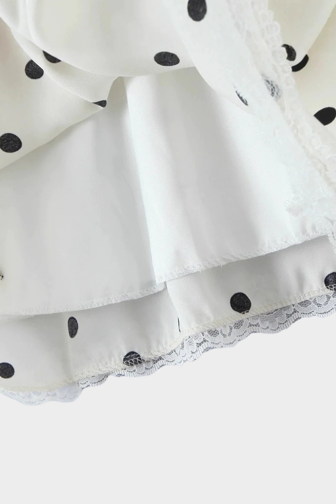 Polka Charm  Backless Halter Mini Dress