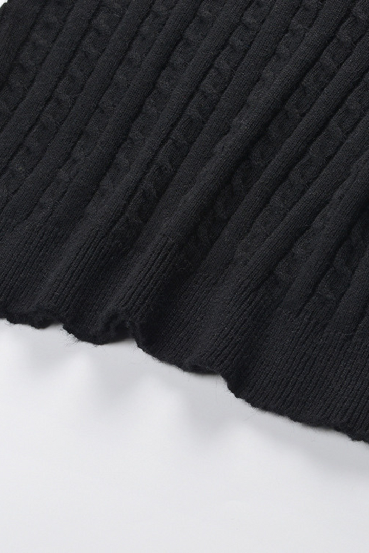 Pearl Button Soft Wool Top