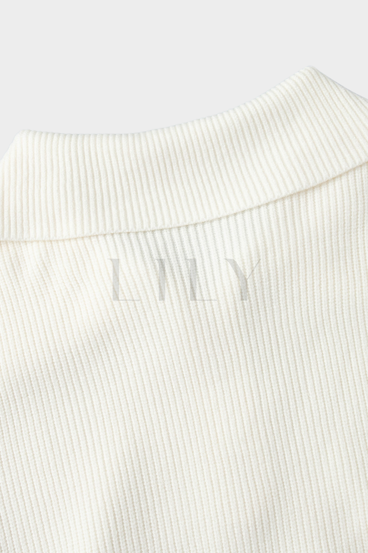 Comfy Ribbed Lapel Wide Leg Knit Set