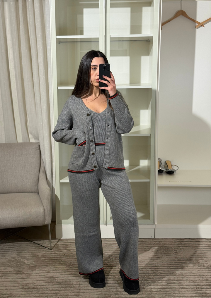 Cozy Ribbed Essentials High Waisted Wide Set