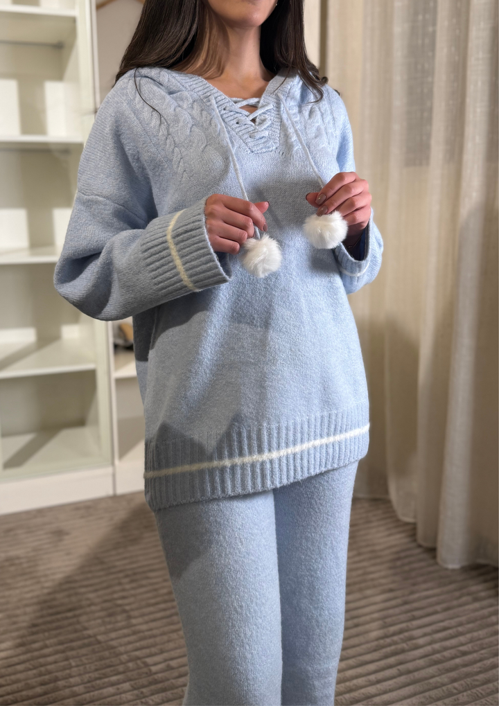 Celine Comfy Hooded Knit Set