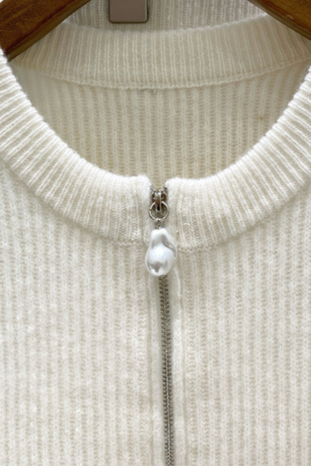 Winter Cloud Cashmere Zip Wide Leg Knit Set
