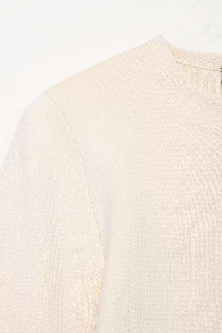 Élise Gold Button Knit Mini Set