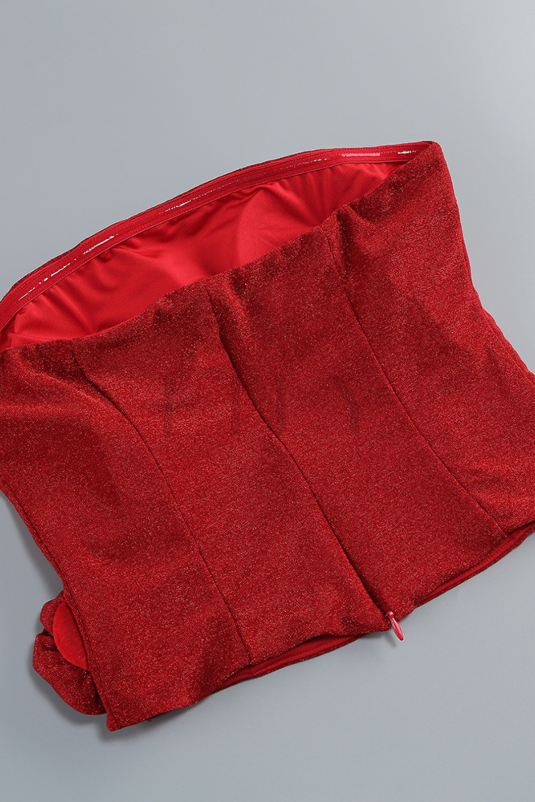 Julie Floral Sparkle Strapless  Maxi Set