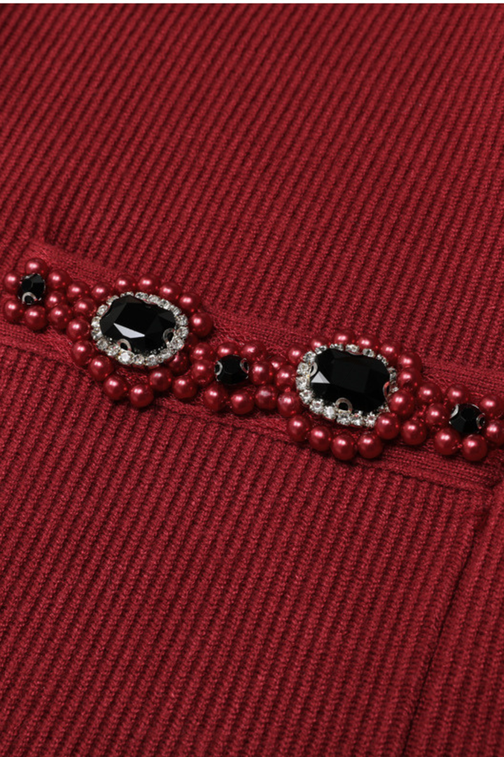 Jewel Elegance Soft Wool Knit Midaxi Set