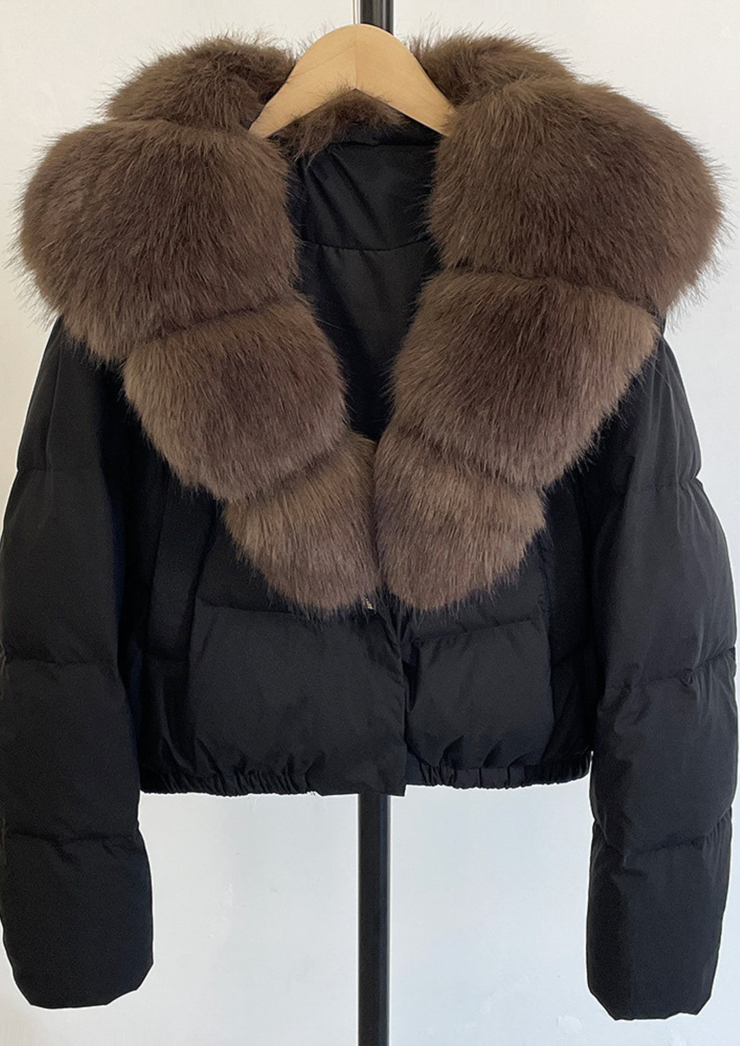 Fox Fur Collar Down Jacket
