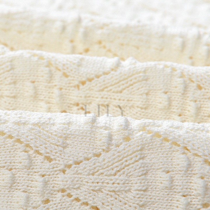 Mirella Crochet V Neck Knit Maxi Dress