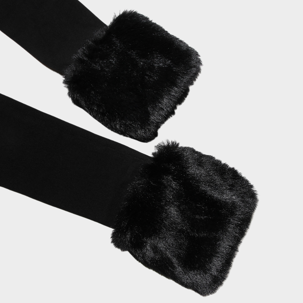 Isabella Off Shoulder Fur Mini Dress