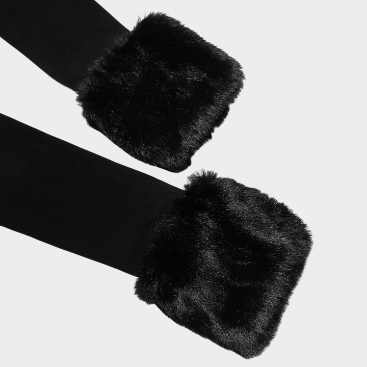 Isabella Off Shoulder Fur Mini Dress