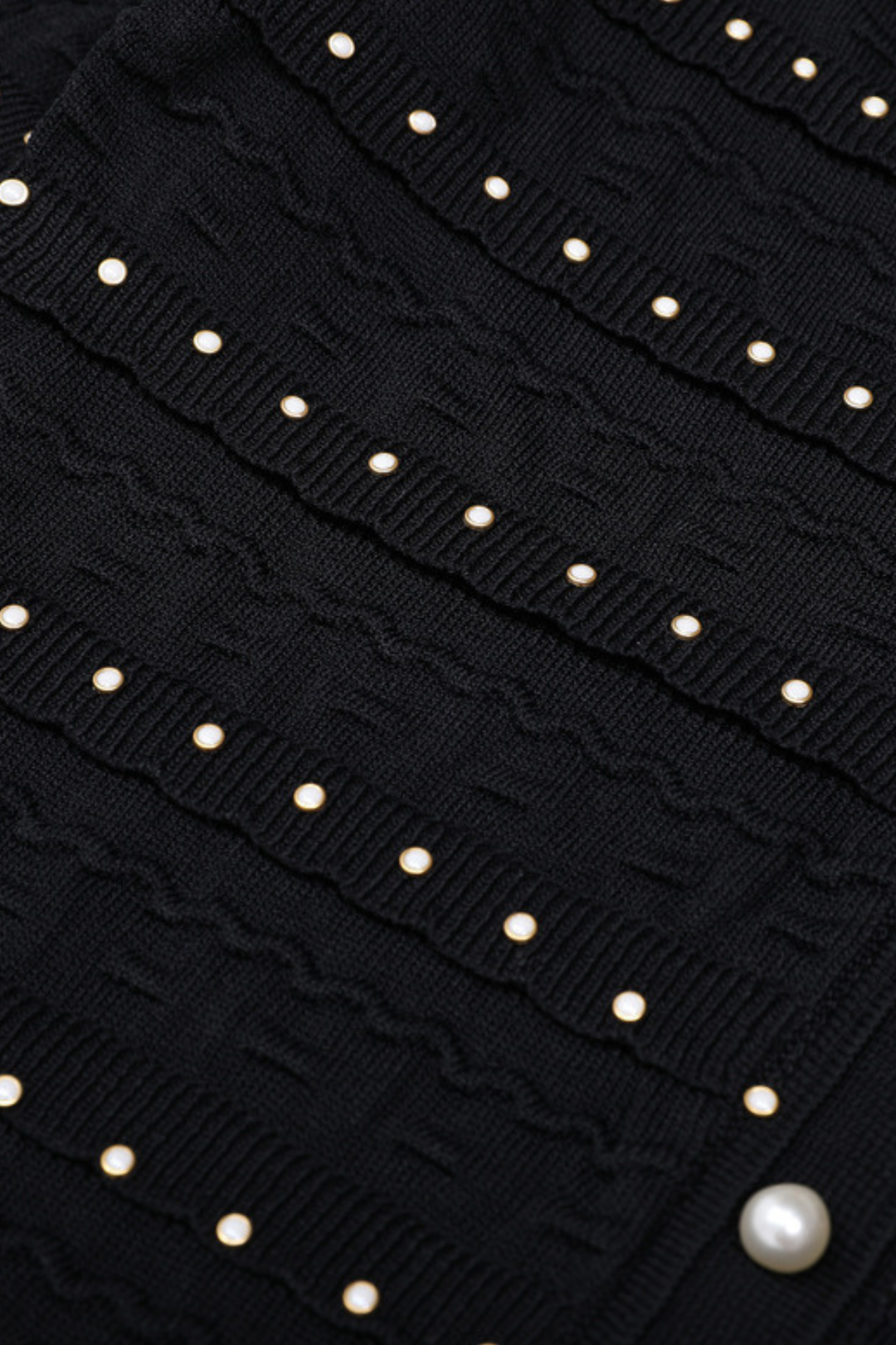 Elegant Pearl V Neck Maxi Dress