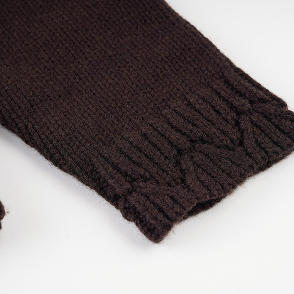 Pattern Wool Blend Cardigan