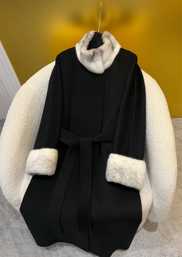 Elizabeth Cashmere Mink Fur Coat