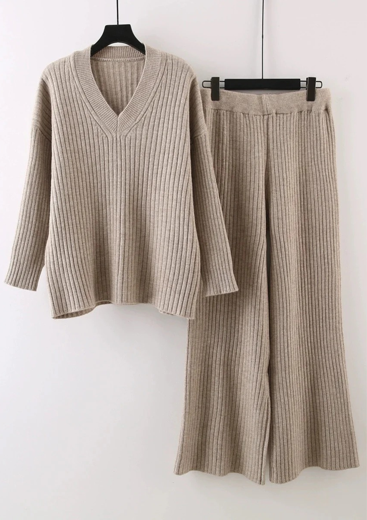 Maya Comfy Rib knit  Set